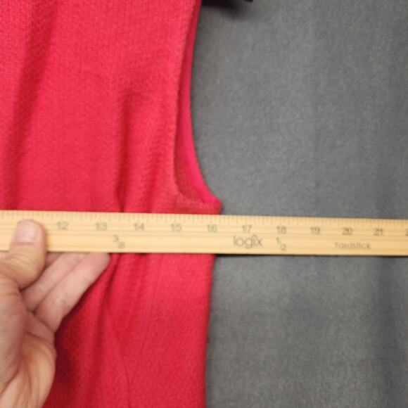 Countess Ebba Von Eckermann Vtg 60s Dress Womens Wool Pink Sweden Tagged 16 - Picture 5 of 16